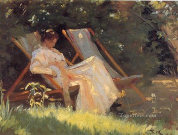 Peder Severin Kroyer Painting - Marie en el jardin 1893 Peder Severin Kroyer